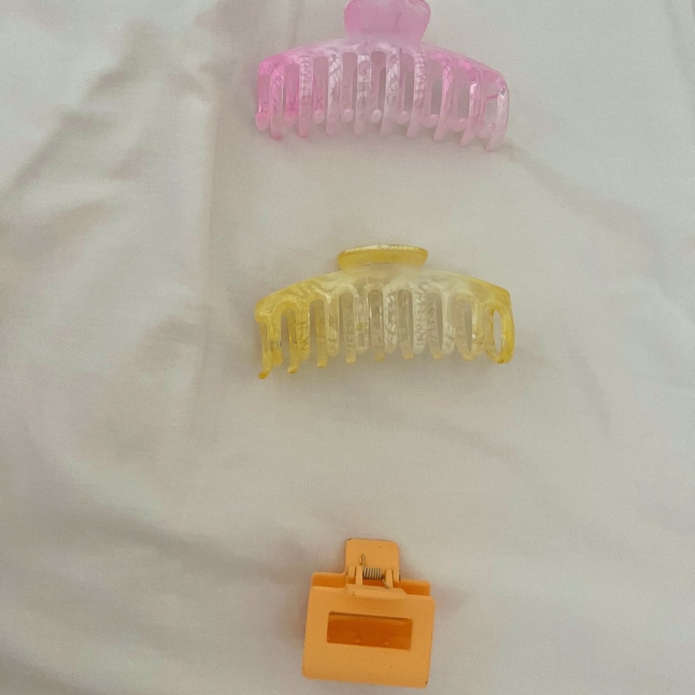 Set of Three Claw Clips